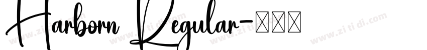 Harborn Regular字体转换